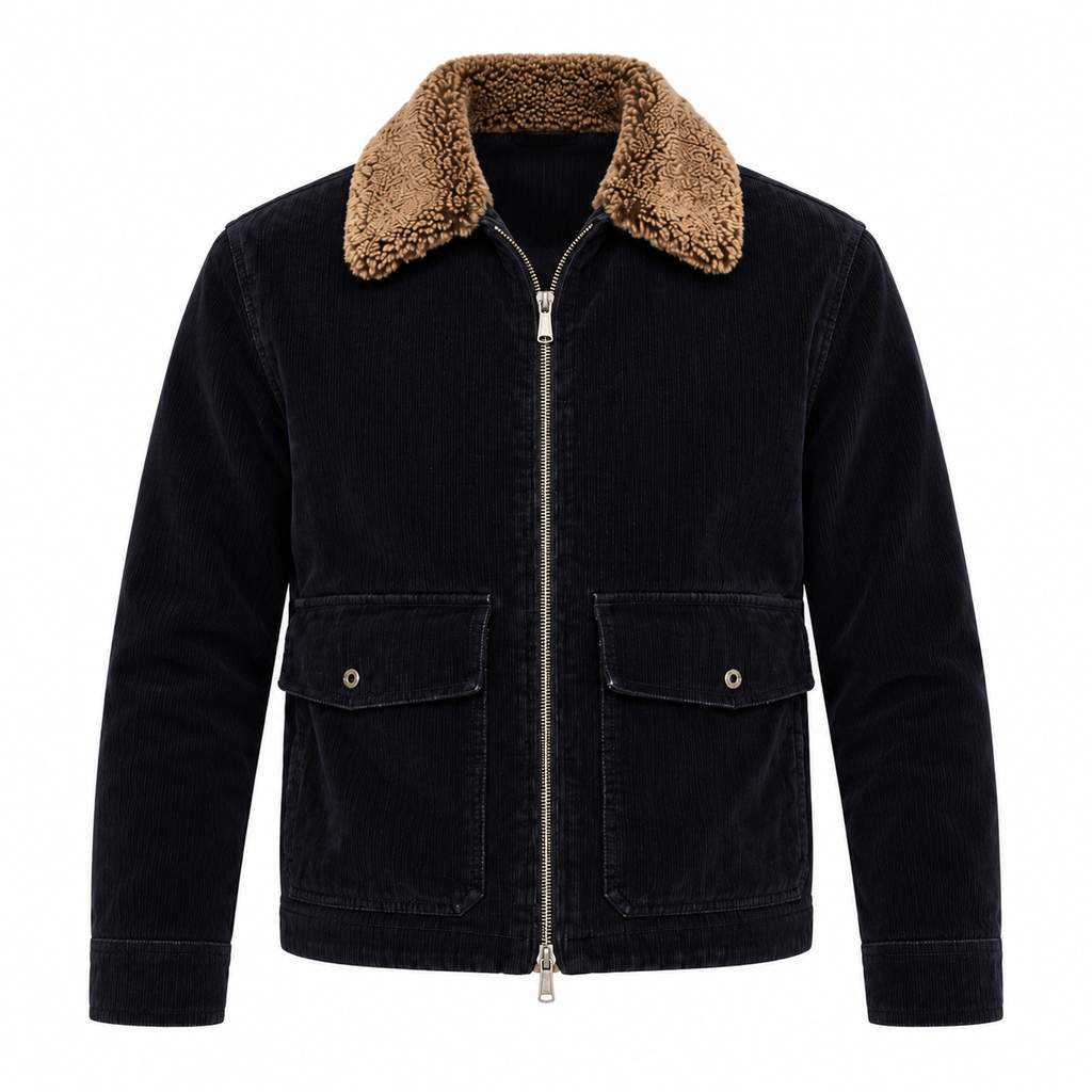Moorer Men Jacket Hendric Blue