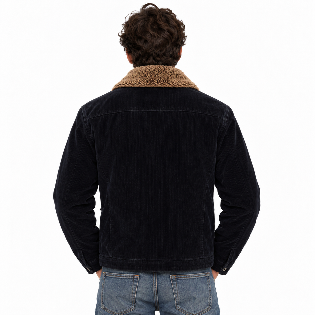 Moorer Men Jacket Hendric Blue