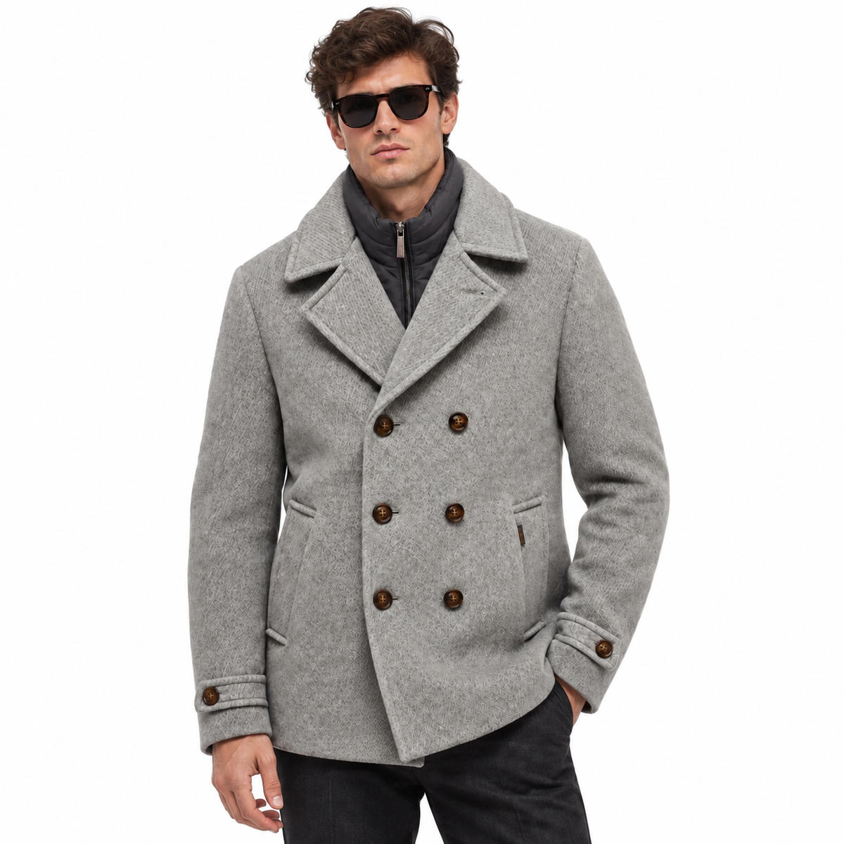 Moorer Men Jacket Bolgi Grey