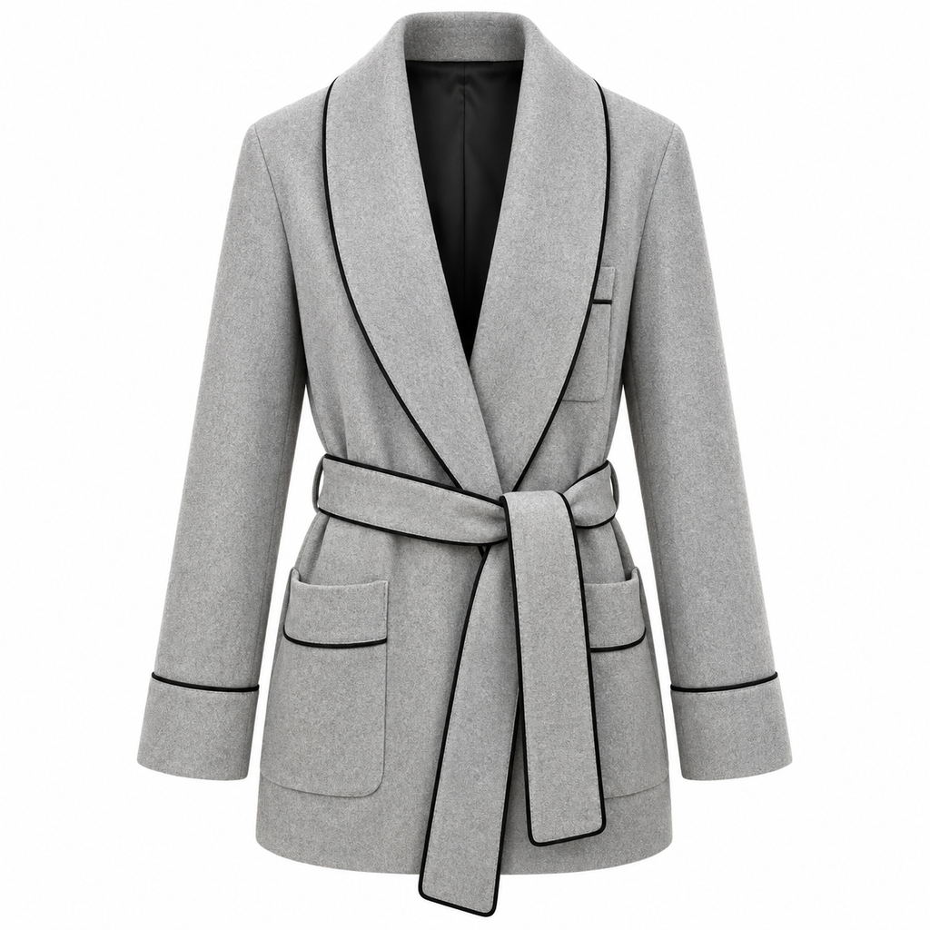 Dolce & Gabbana Men Coat Cashmere Grey