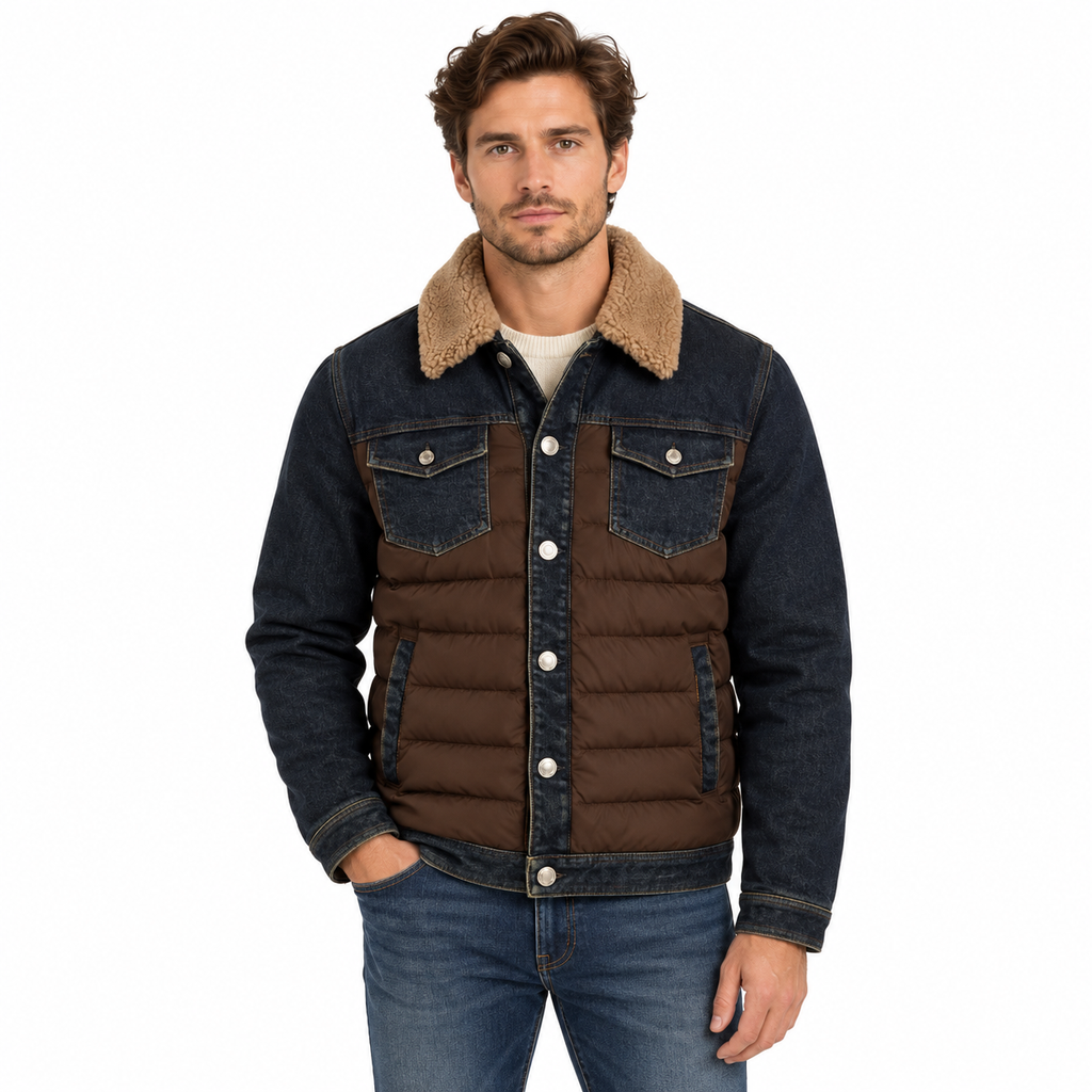Moorer Men Jacket Mondor Fur Brown