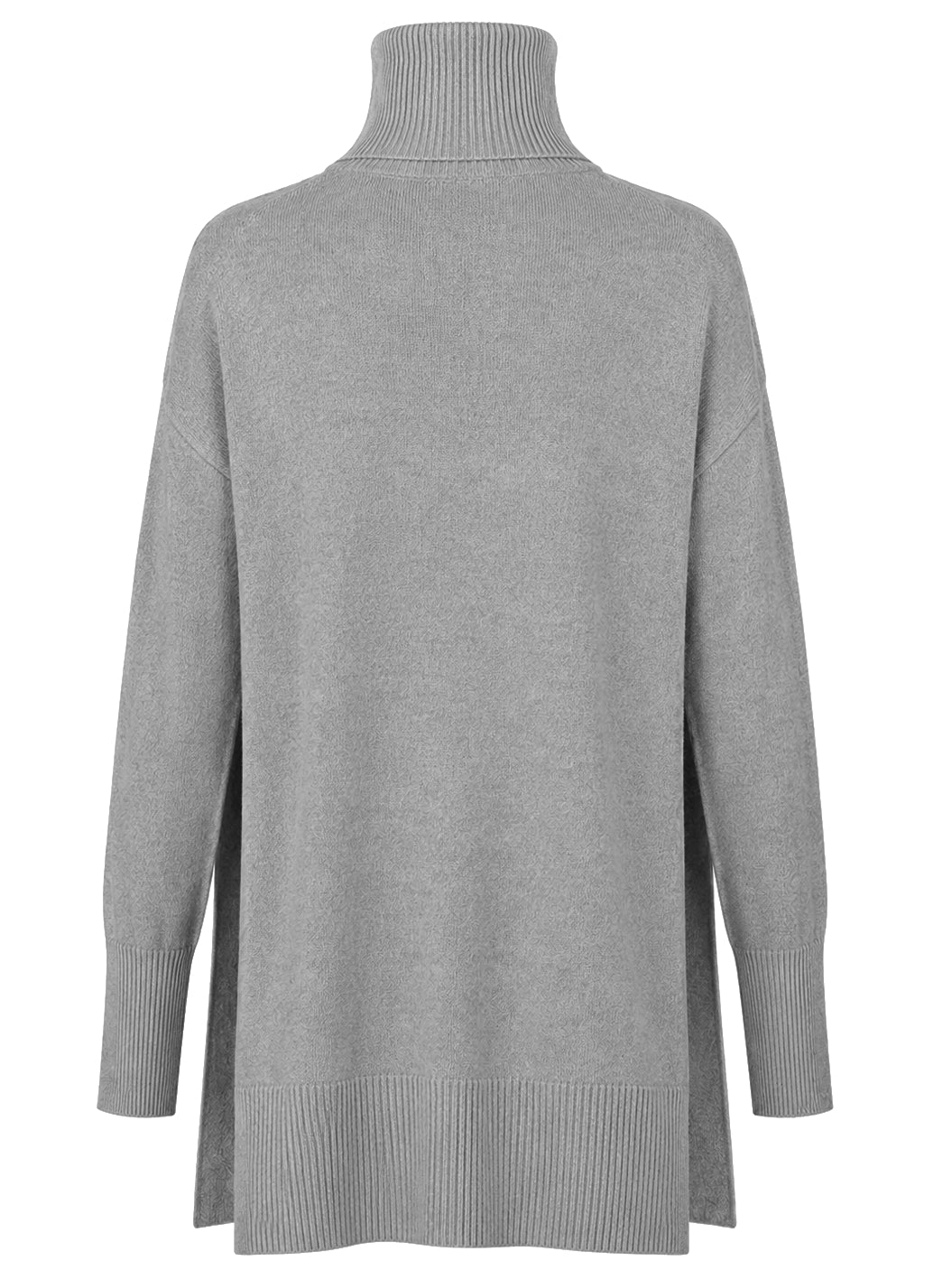 Alpha Studio Women Turtleneck Mix Shapes Grey