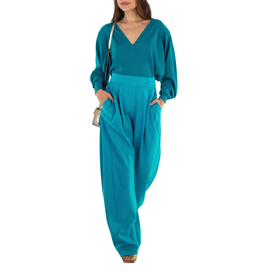 The Attico Women Knit Wool Light Blue