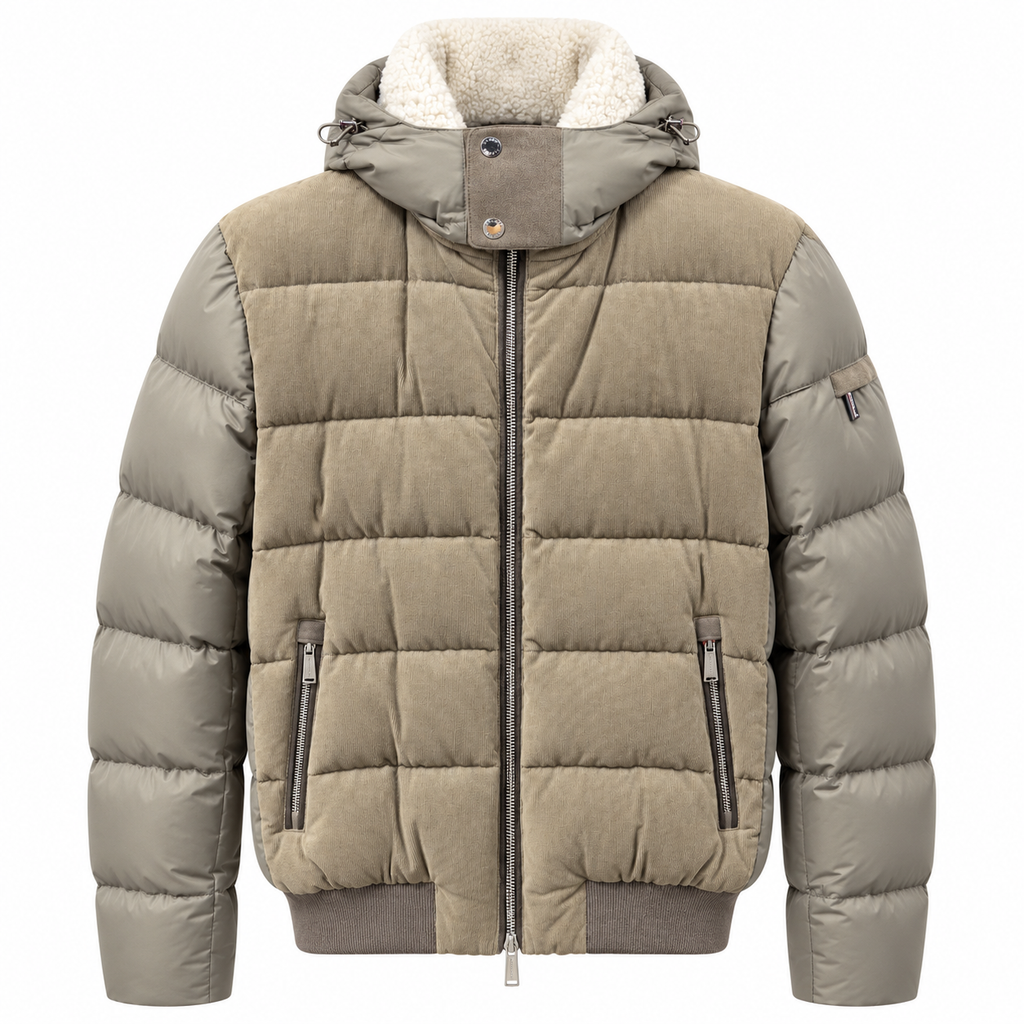 moorer Men Down Jacket Wright Grey