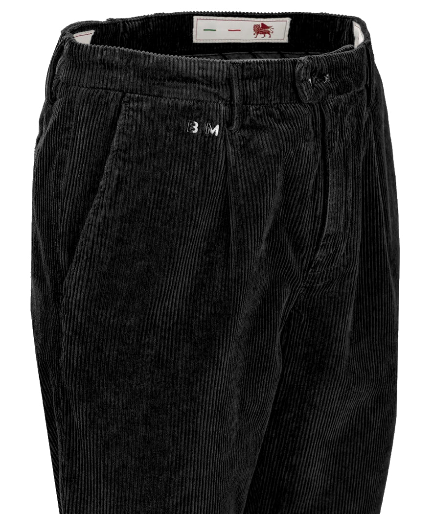 Tramarossa Men Trousers Chino Alberto Velvet Black