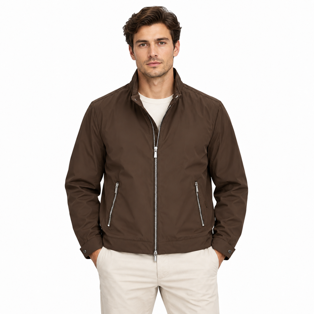 Moorer Men Jacket Vangi Brown