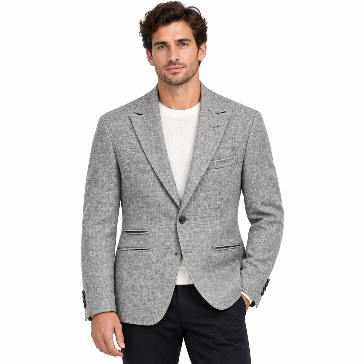 hogan Men Jacket Cotton Grey