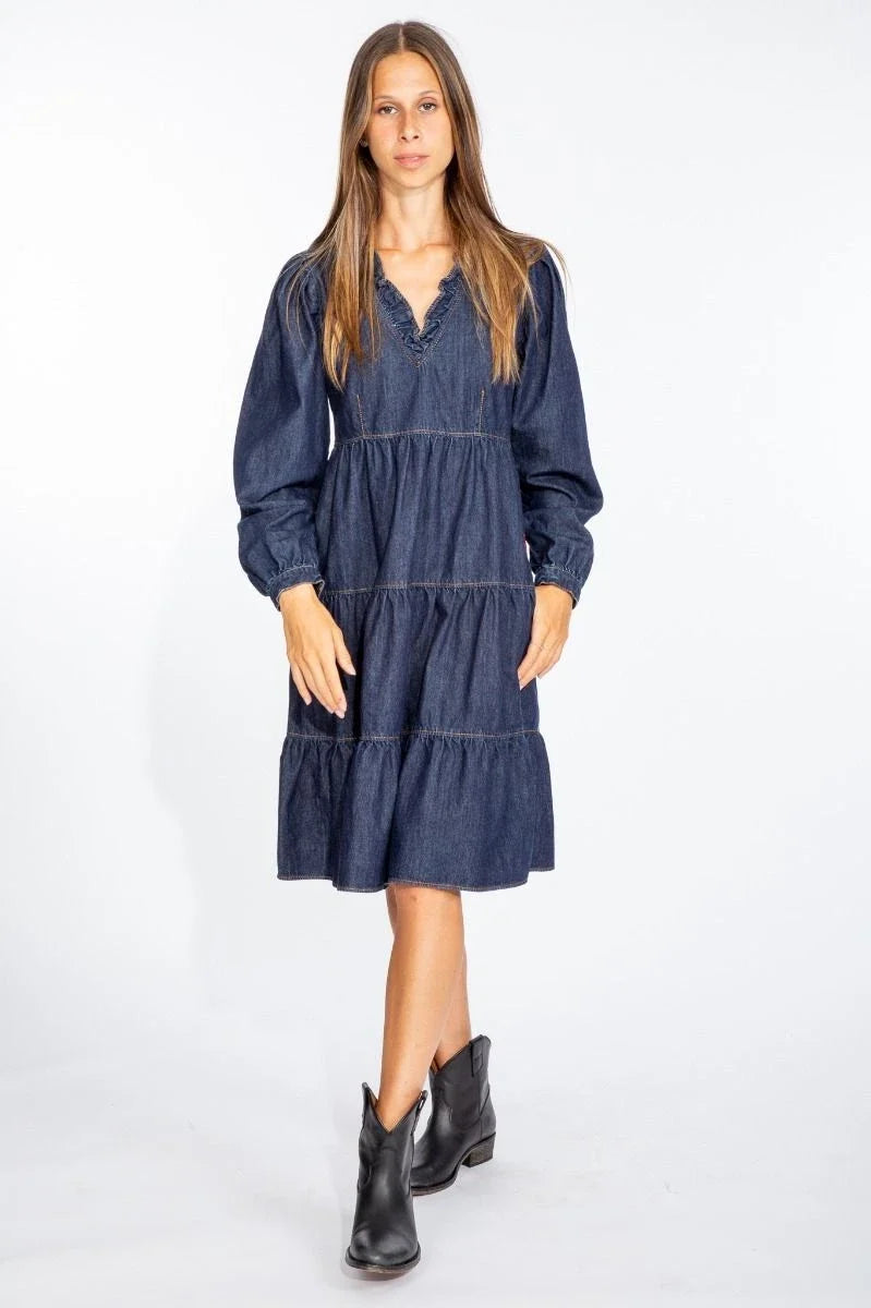 Love Moschino Dress Blue Woman