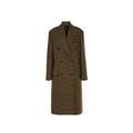 Acne Studios Checked Double-Breasted Wool Blend Coat