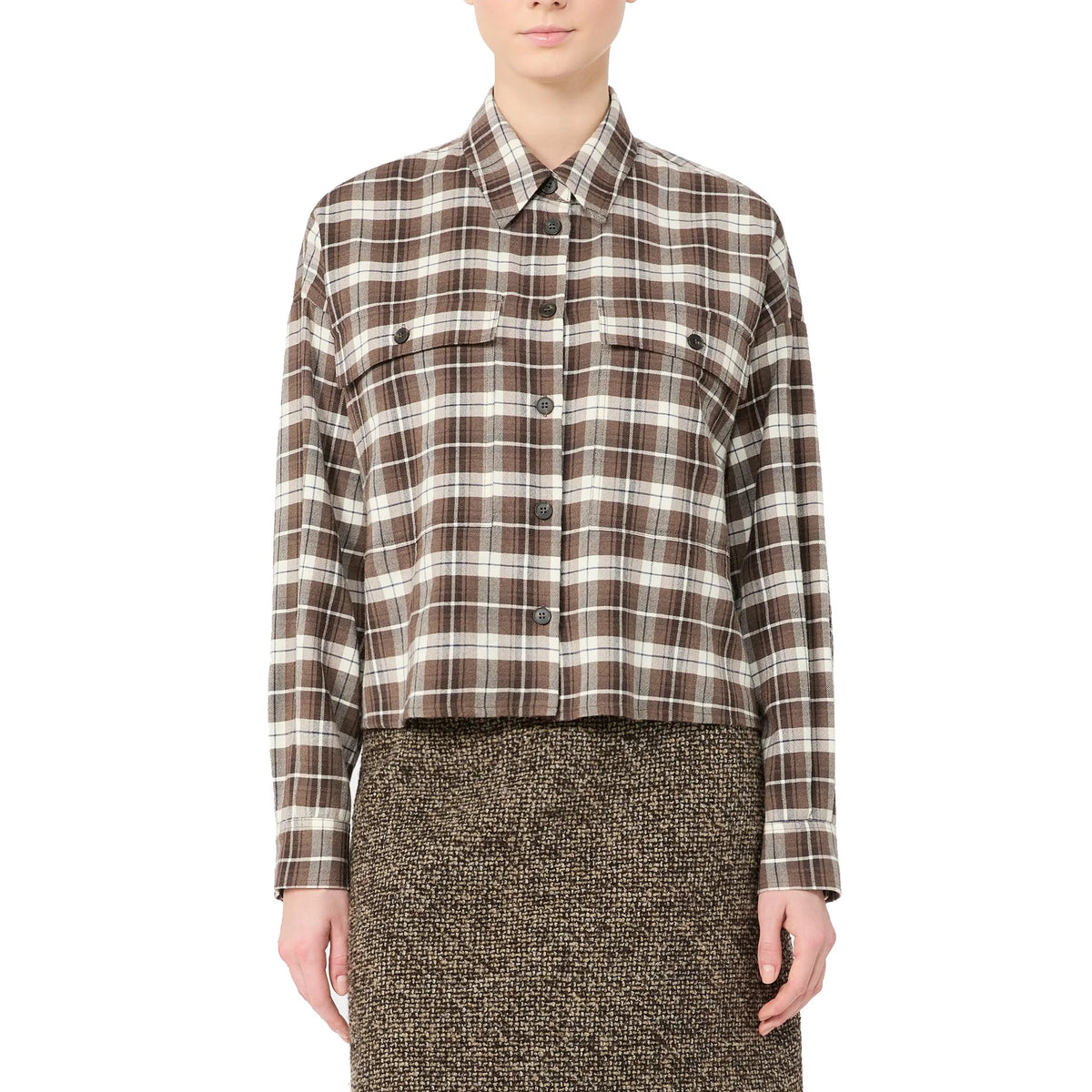 Max Mara Weekend Plaid Flannel Shirt